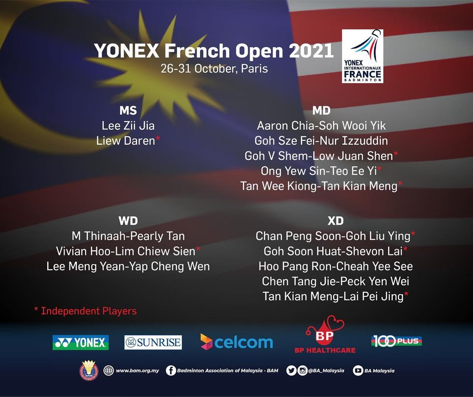 Open schedule badminton french 2021 Yonex French