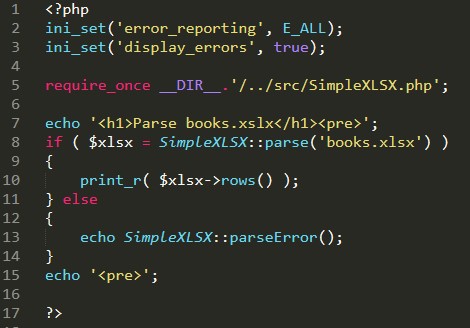 Parsing Excel File Using SimpleXLSX Part - 2 - Technical Mind Guru