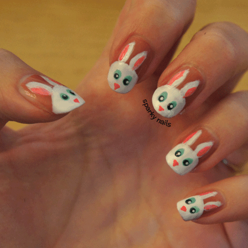 Sparky Nails Polish Days Sentimental = Bunnies!