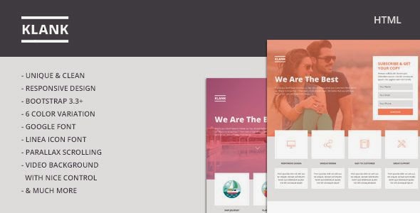 Klank - Multipurpose Landing Page With Bootstrap