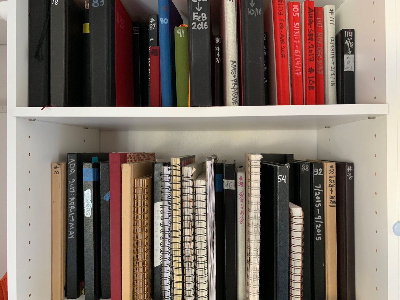 ApplePine How I store my sketchbooks (now).