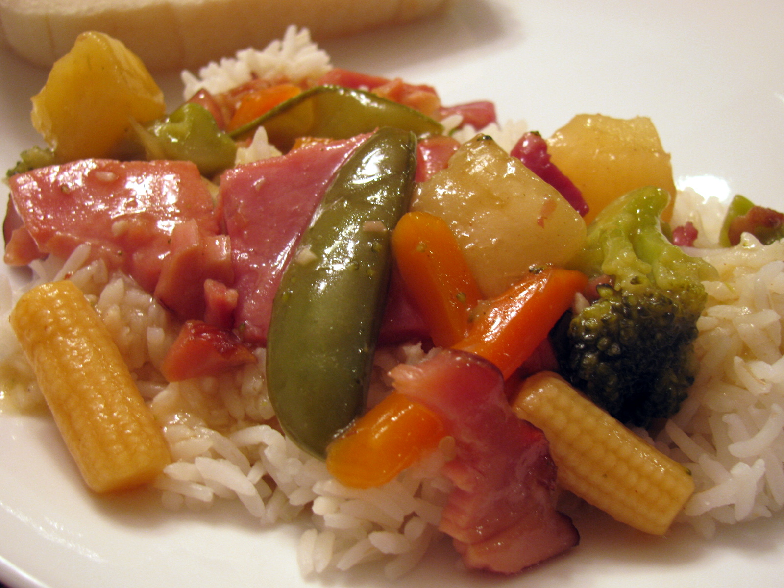 Sweet and Sour Ham Stir Fry