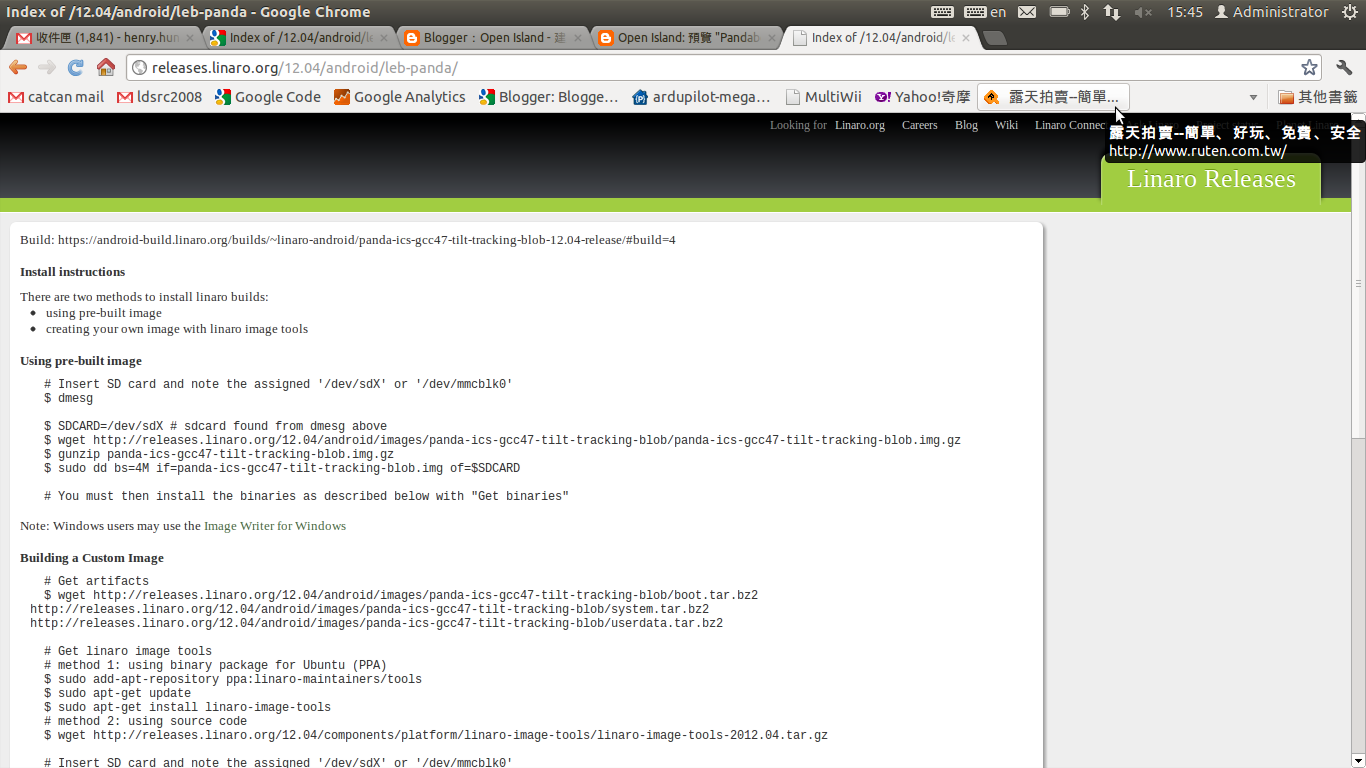 Pandaboard ES and Android 4.0