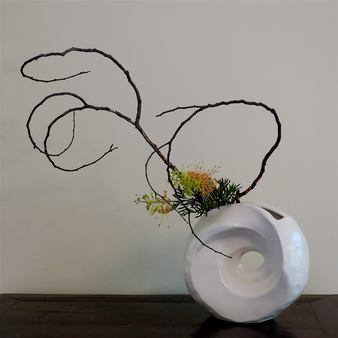 ROADSIDE IKEBANA TWO VESSELS, ONE ARRANGEMENT