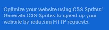 CSS Sprite is the best way to reduce beban loading blog