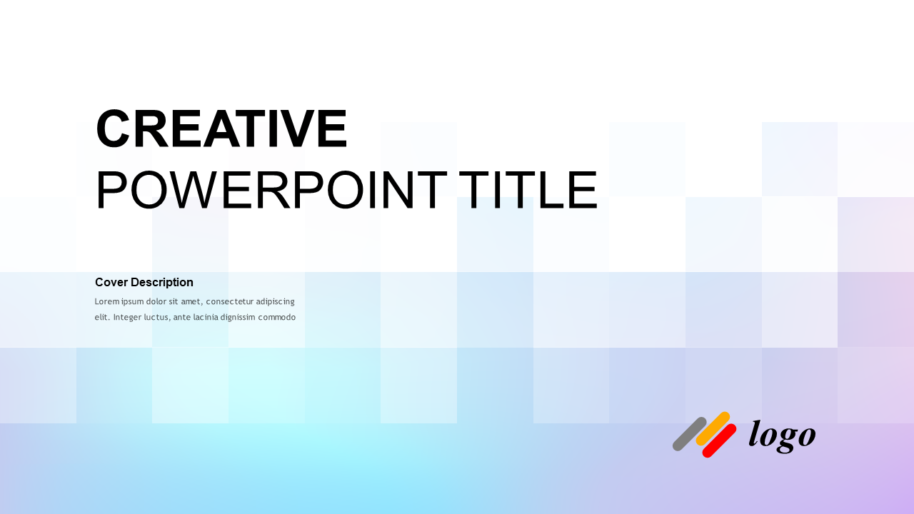 Square Overlay Gradient PowerPoint Templates - PowerPoint Free