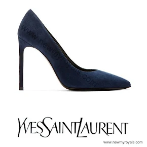 Crown Princess Victoria wore Yves Saint Laurent Suede Pumps