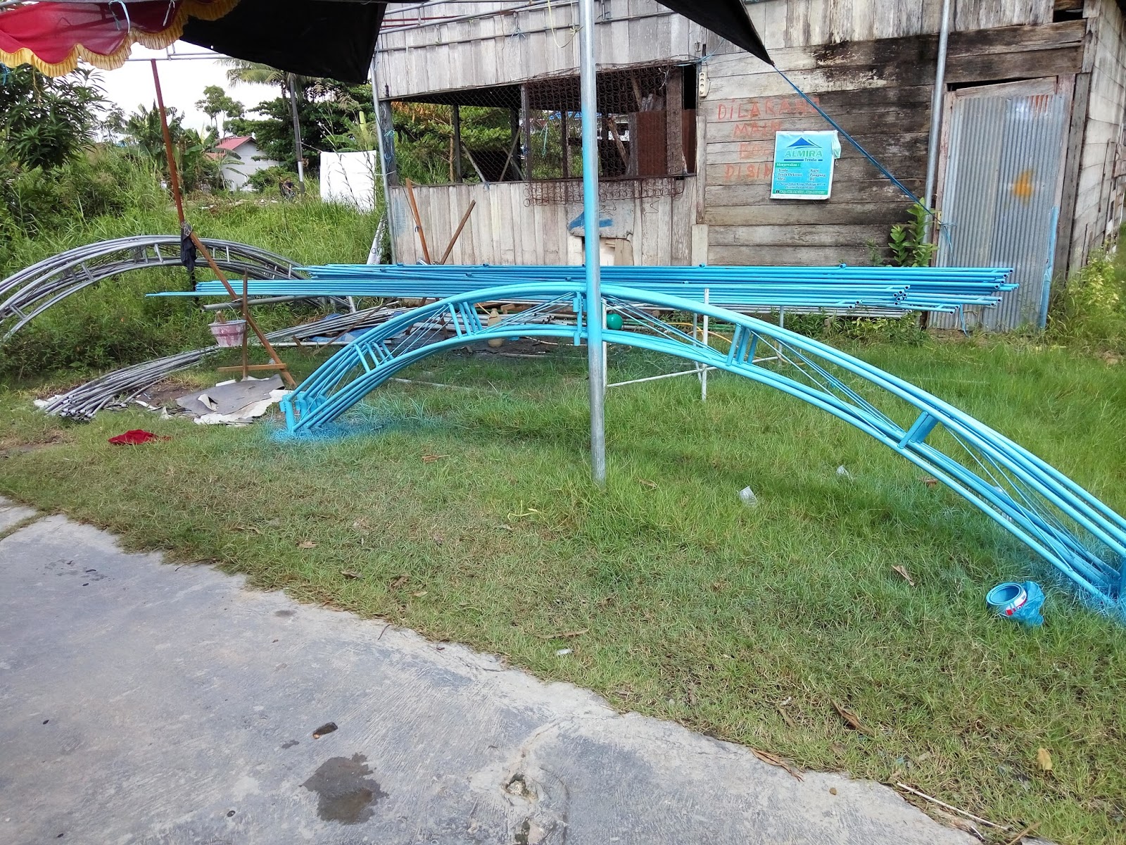 Pembuatan Tenda untuk bisnis sewa tenda