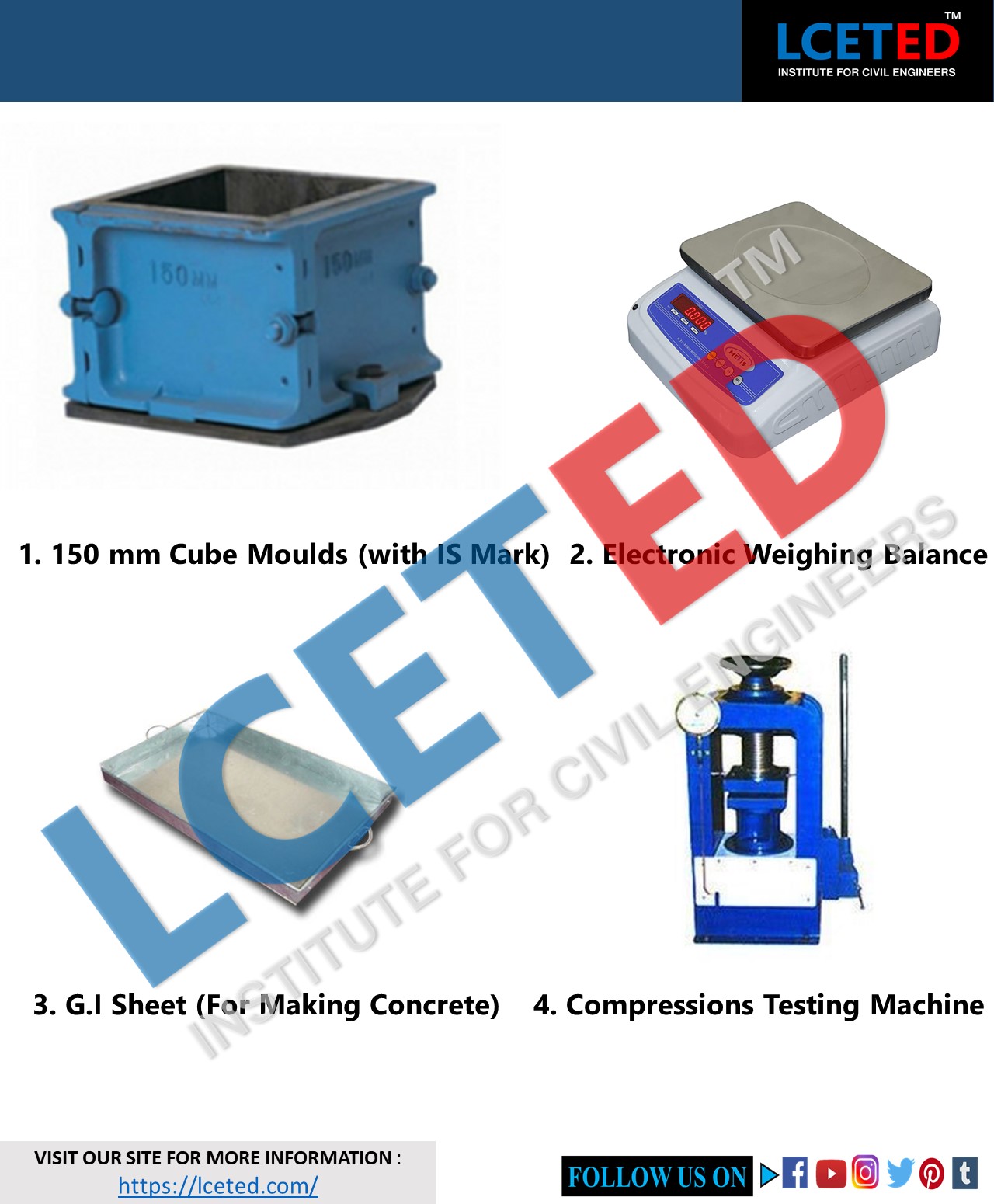 Compressive Strength of Concrete Cube Test, Procedure, calculation