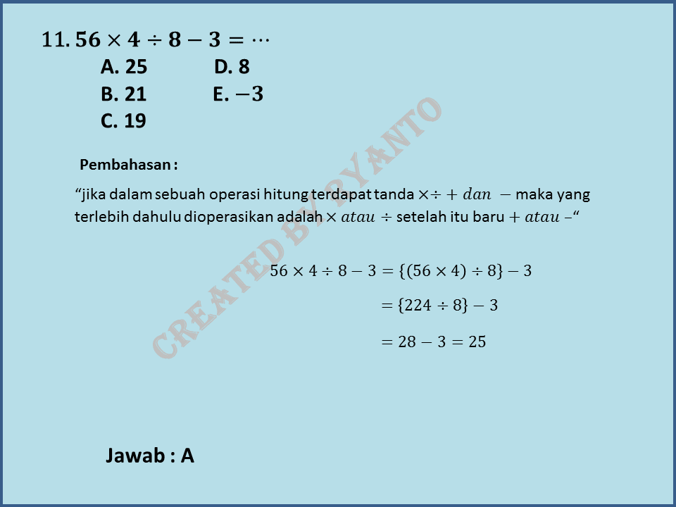 Contoh Soal Aritmatika Cpns Dan Pembahasannya Pdf
