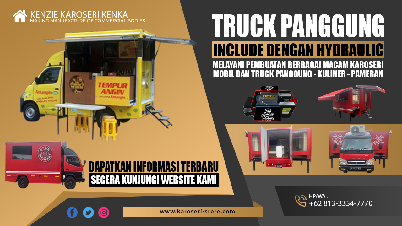 Harga Mobil Toko - Food Truck - Panggung | Tangki Karoseri Bekasi