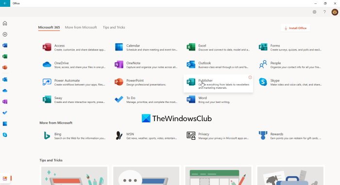 Aplicaciones de Office 365