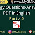 Biology Questions-Answers PDF in English ( Part - 5 )
