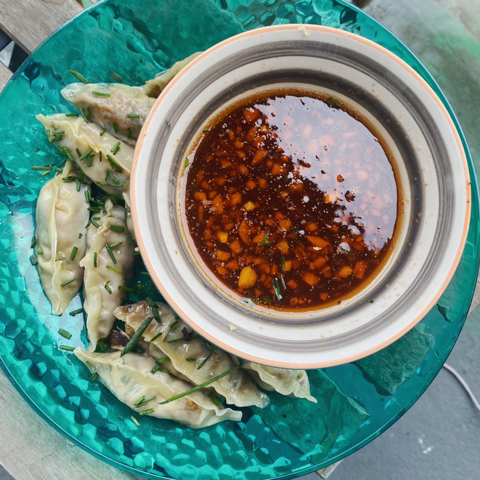 Stella's Wardrobe HOMEMADE VEGETABLE GYOZA DUMPLINGS WITH TOASTED
