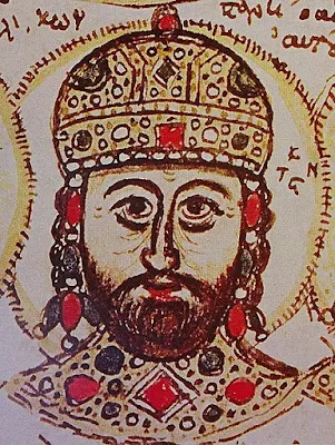 Απεικόνιση του Κωνσταντίνου Παλαιολόγου σε ένα χειρόγραφο του 15ου αι.