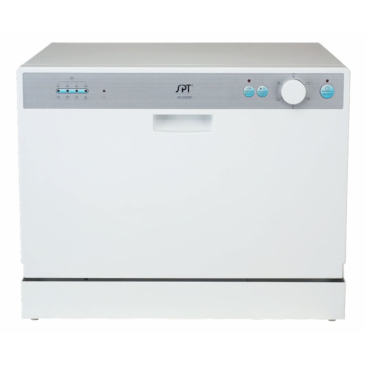 Portable Dishwashers SPT SD2202W Countertop Dishwasher with Delay