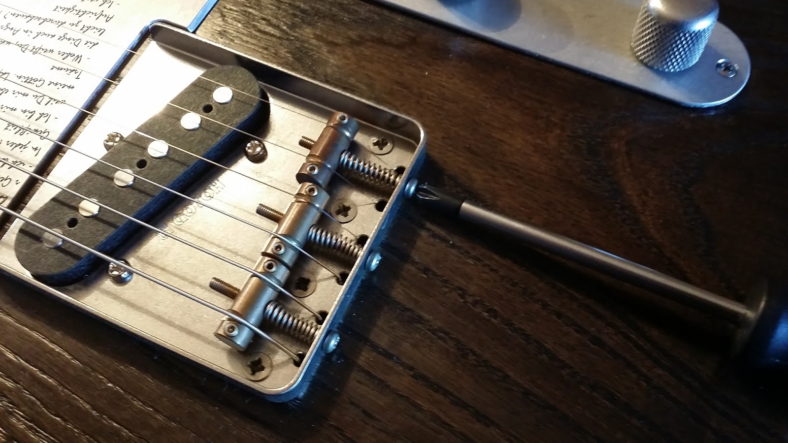 DIY Project Building a Partscaster Electric Guitar Setting the intonation