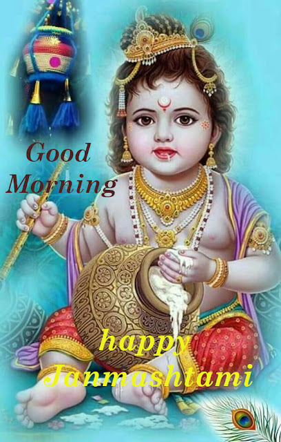 Good Morning  happy Krishna Janmashtami