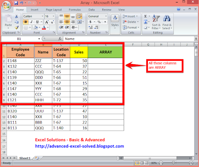 Array in Excel Uses, Benefits and Details with examples in array ...