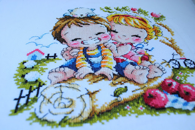 Soda Stitch Cross Stitch Harvest of Love Finish handmade embroidery