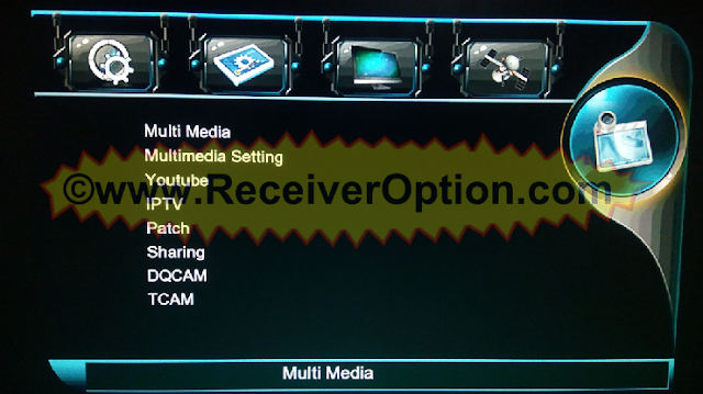 MULTI MEDIA 1506T NEW SOFTWARE WITH XTREAM IPTV & TCAM