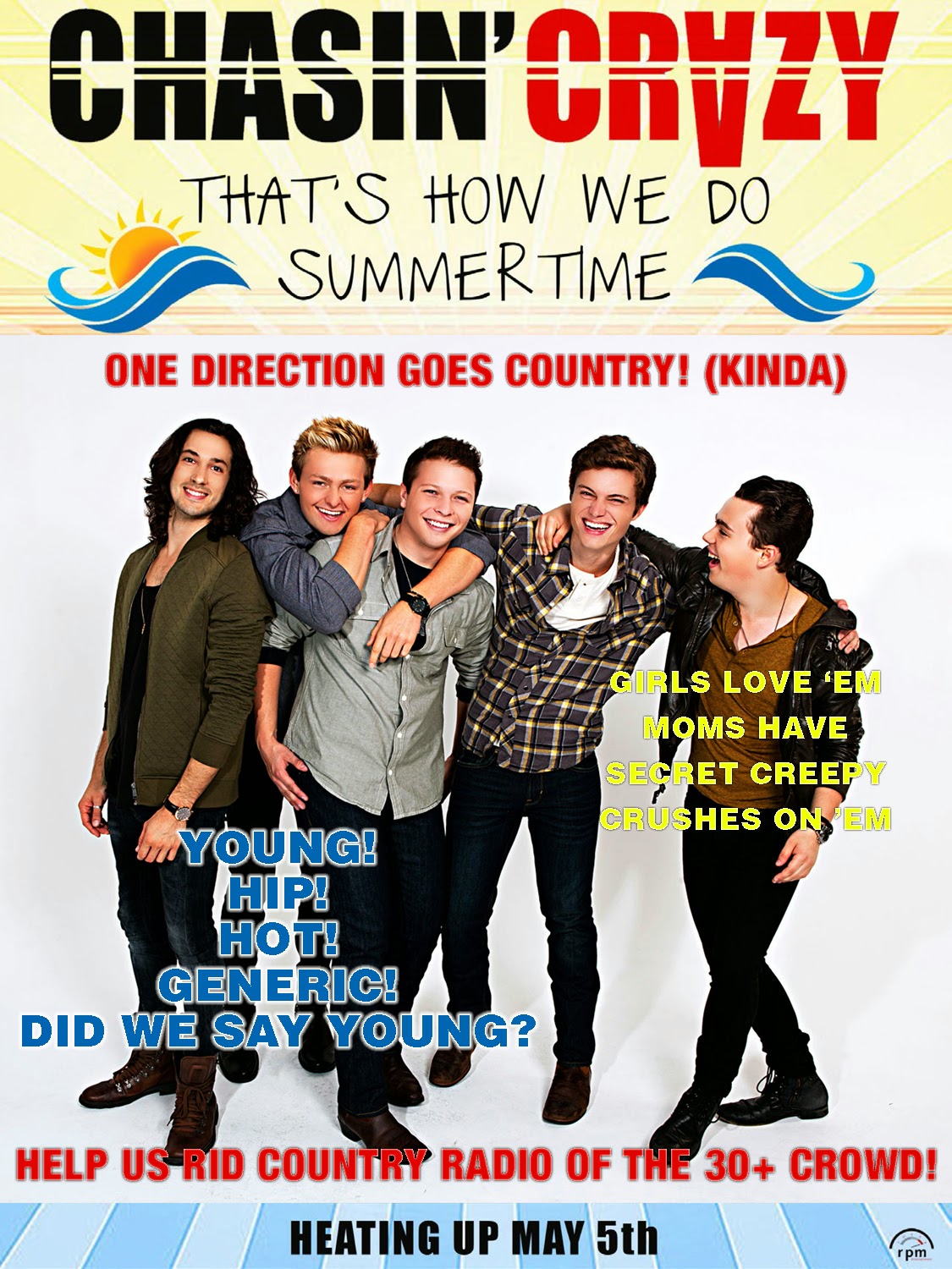 Farce the Music Introducing!another country boy band. Sigh.