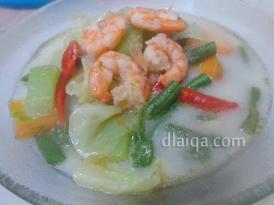 Sayur Udang Kuah Santan ala Rika