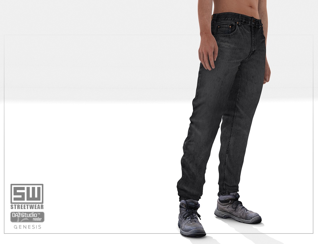 Download DAZ Studio 3 for FREE!: DAZ 3D - StreetWear : Jeans For Genesis