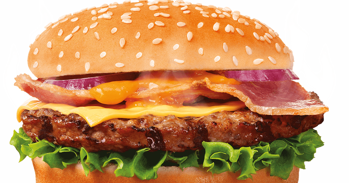 Burger with ham and cheese, Hamburger Bacon Sushi Pizza Cheeseburger