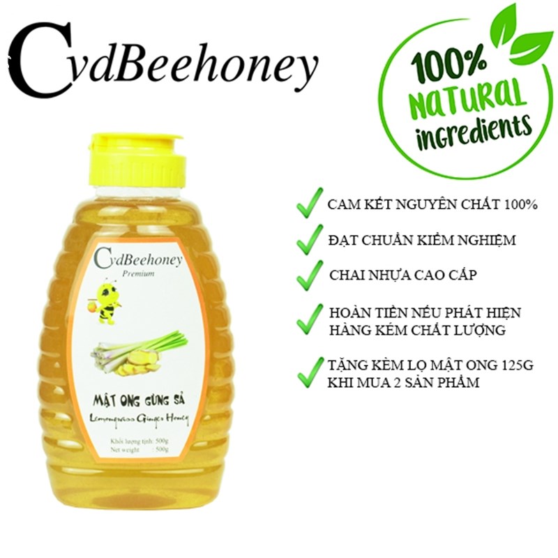 CvdBeehoney Mật ong gừng sả 500g