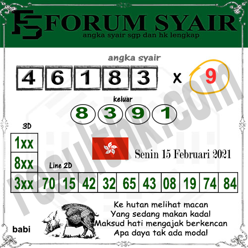Prediksi Hk Senin 15 Februari 2021 Togel Hongkong Resulthk Com