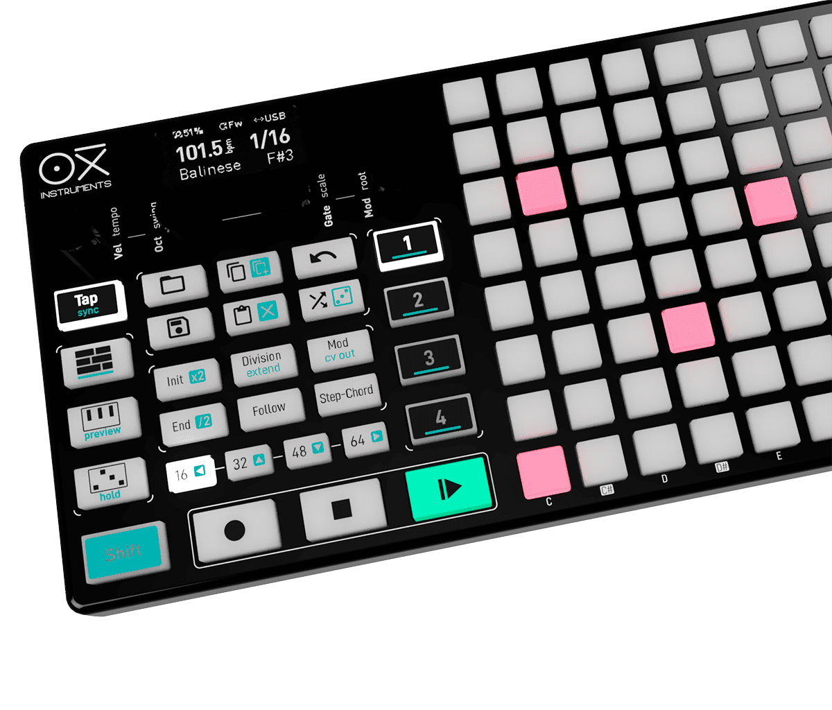 MATRIXSYNTH: New Oxi Instruments ONE Hardware Sequencer