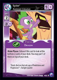 My Little Pony Spike, Assistant Librarian Canterlot Nights CCG Card
