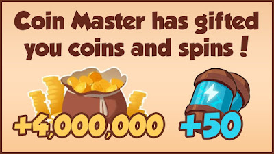 Coin Master Free 5.6 Million Coins + 50 Spins