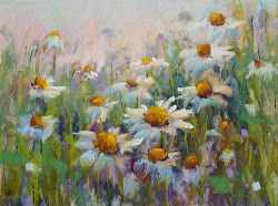 pastel daisies paint karen margulis painting watercolor paintings using daisy flowers wildflower acrylic pinturas wallpapers flores pintura margaritas 9x12 smile