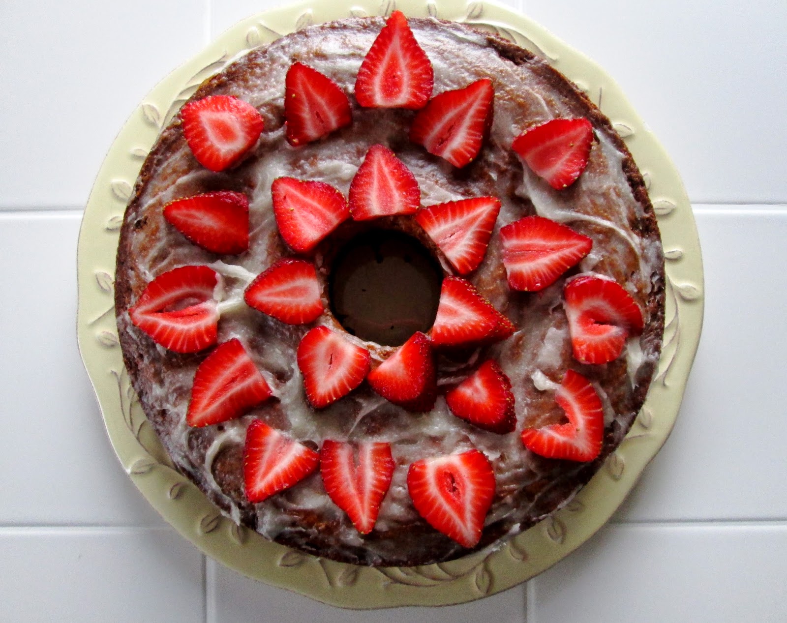 Hope For Healing Honey Yogurt Cake with Honey Cream Glaze and Fresh