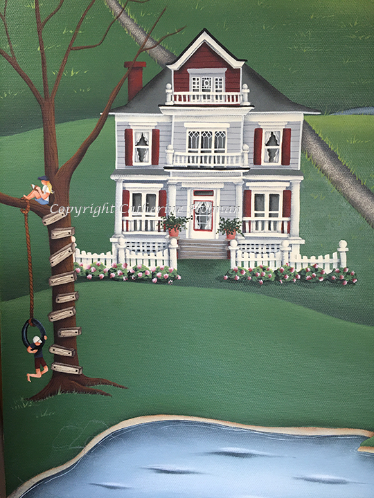 Catherine Holman Folk Art New Folk Art Painting Progression