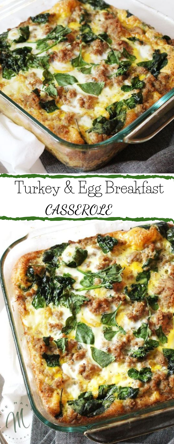 Turkey & Egg Breakfast Casserole #breakfast #diet #food #paleo #whole30