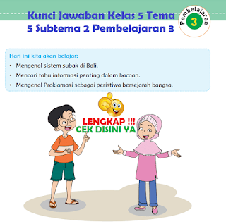 Kunci Jawaban Kelas 5 Tema 5 Subtema 2 Pembelajaran 3 www.simplenews.me