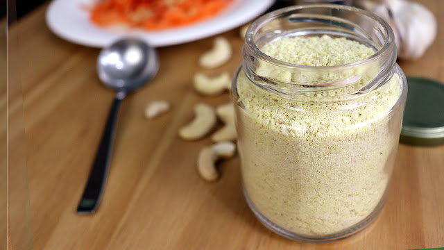 Queijo ralado vegano Pensando ao contrário