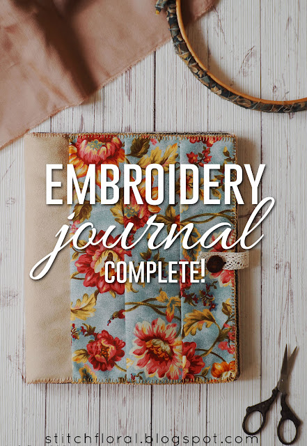 My second carolrdavisr journal is complete  stitch floral