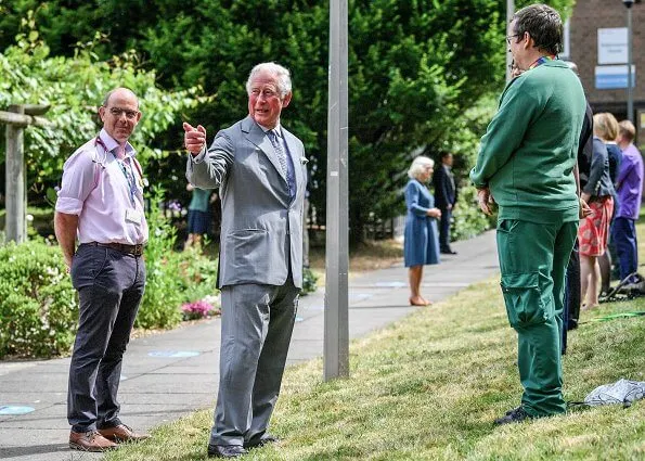 The Prince of Wales and The Duchess of Cornwall visited Gloucestershire Royal Hospital and thanked key workers