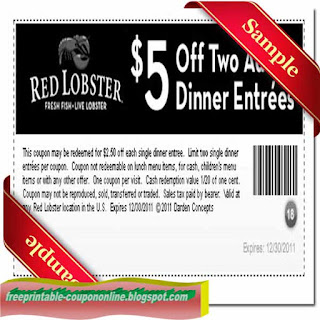 Free Printable Red Lobster Coupons