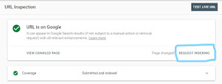 manual indexing tool in google search console