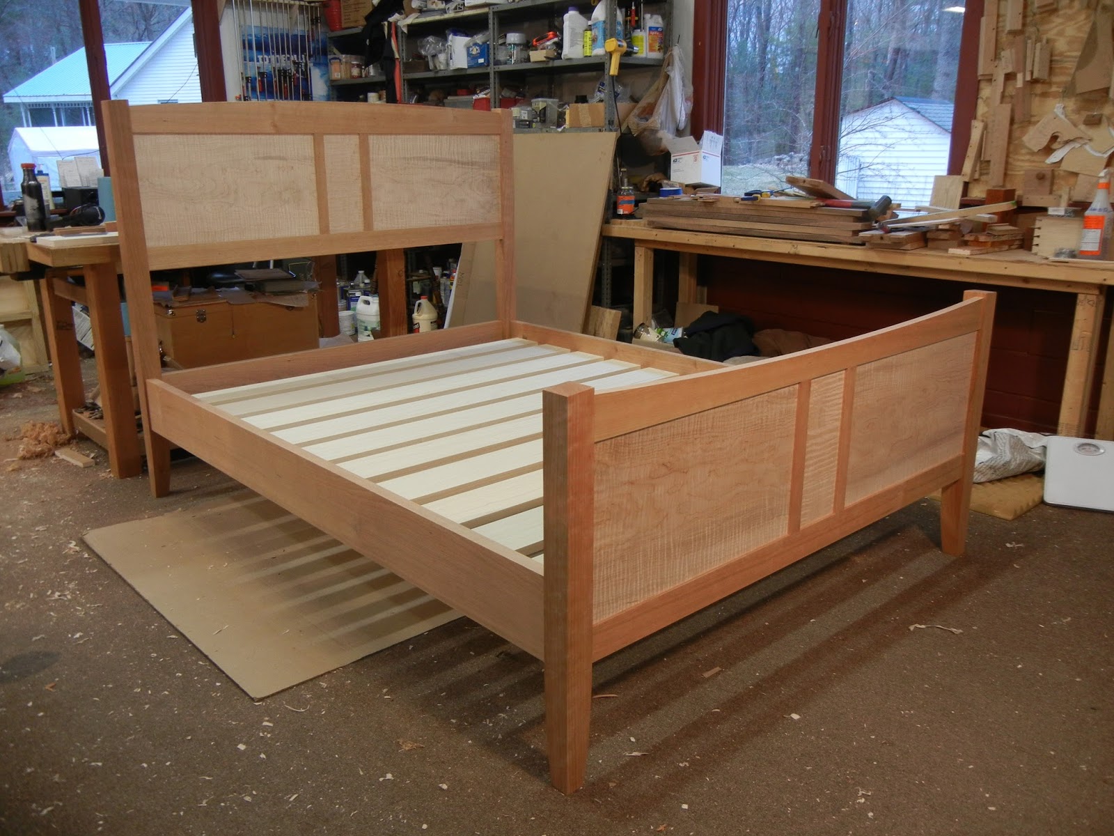 frame and panel bed 