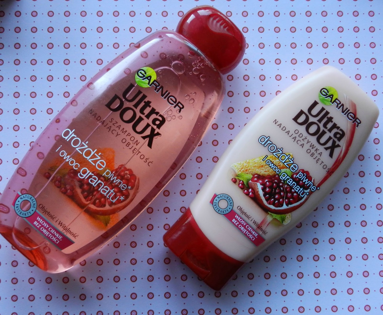 Unfade what fades Garnier Ultra Doux shampoo and conditioner with beer
