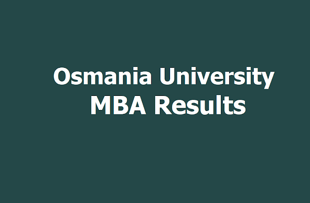 Osmania University, OU MBA Results 2019 at osmania.ac.in Osmania University, OU MBA Results 2019 at osmania.ac.in