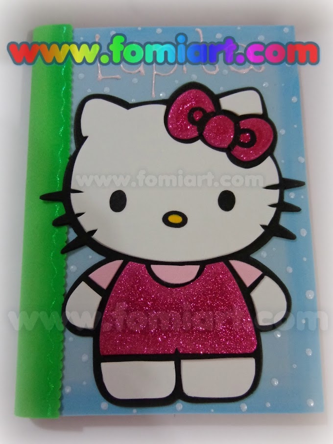 Patrones Gratis : Hello Kitty para decorar libretas