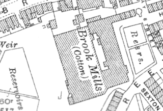 Brook Mills, OS map, 1929.