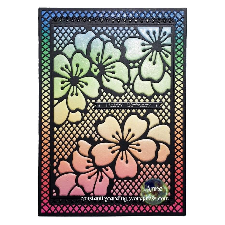 Super Smooth Distress Oxide Blending, using glycerine! PLUS Simple Faux Die Cut Inlay Technique